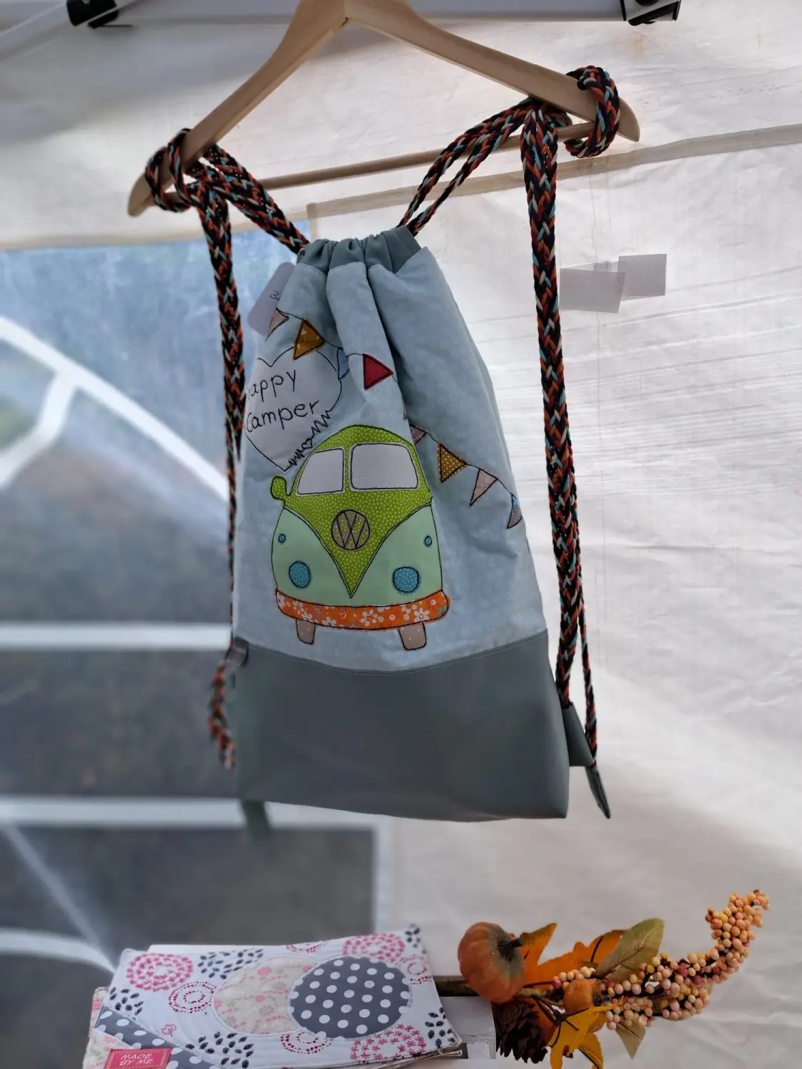 ta.tz creativ, Wohnmobil auf eine Tasche gestickt