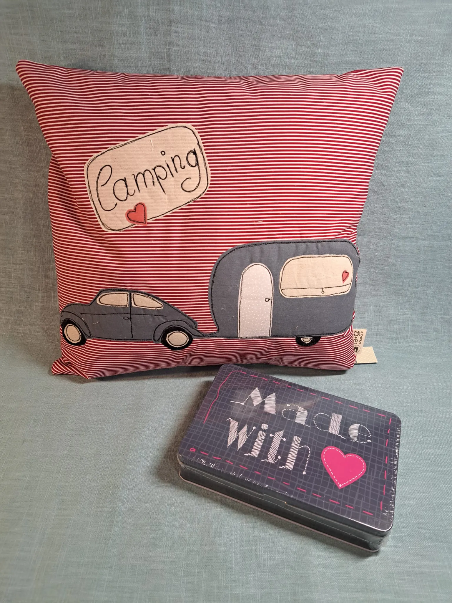ta.tz creativ, Wohnmobil auf eine Tasche gestickt