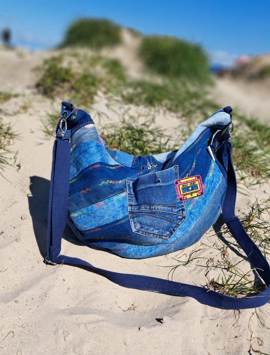 ta.tz creativ, Wohnmobil auf eine Tasche gestickt